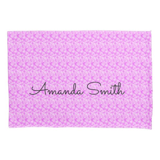 Schattige en elegant roze kussensloop (Voorkant)