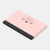 Schattige en Fancy Roze Varken Post-it® Notes (Schuin)