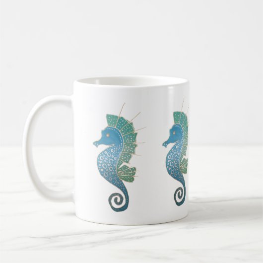 Schattige en filtreerkunst koffiemok (Links)