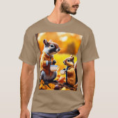 Schattige en functioneel voor kinderen en volwasse t-shirt (Voorkant)