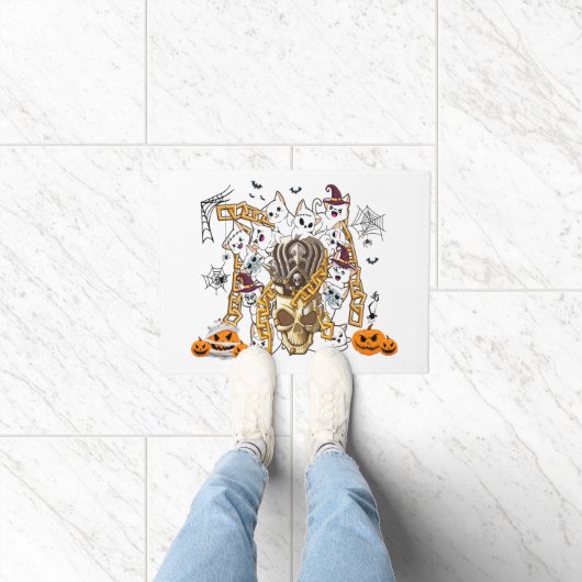 Schattige en Funny Spooky Evil Cats Deurmat (Binnen)