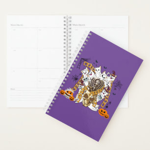 Schattige en Funny Spooky Evil Cats Planner