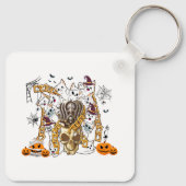 Schattige en Funny Spooky Evil Cats Sleutelhanger (Achterkant)