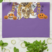 Schattige en Funny Spooky Evil Cats Theedoek (Gevouwen)