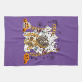 Schattige en Funny Spooky Evil Cats Theedoek (Horizontaal)