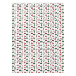 Schattige en Funny X-mas Cat Tafelkleed