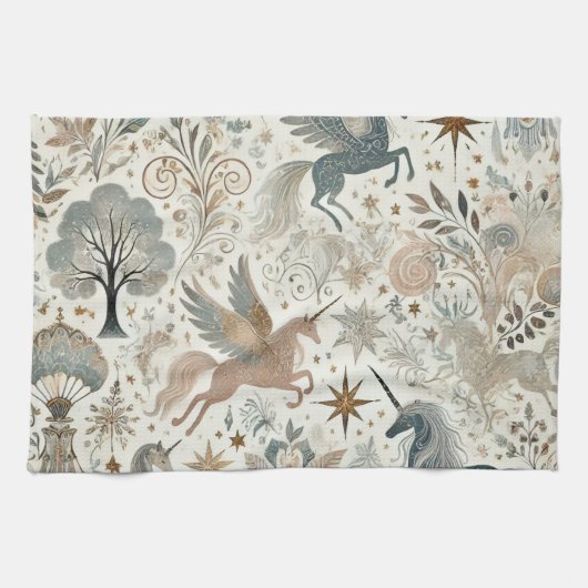 Schattige en  gevoel - Eenhoorn Theedoek (Horizontaal)