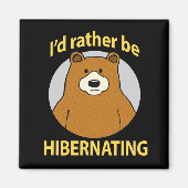 Schattige en grappig Beer liever overwinteren Magneet (Voorkant)