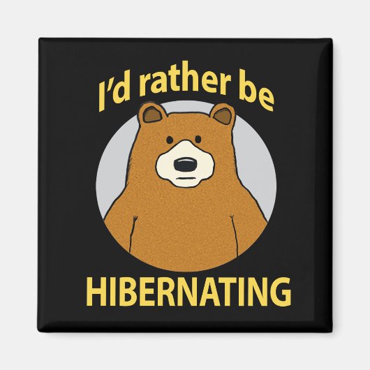 Schattige en grappig Beer liever overwinteren Magneet (Voorkant)