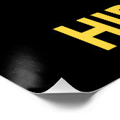 Schattige en grappig Beer liever overwinteren Perfect Poster (Hoek)