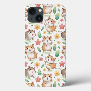 Schattige en grappig dansend hamsterpatroon Case-Mate iPhone case