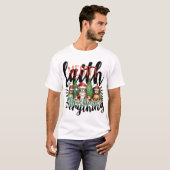 Schattige en grappig kerstmiauw t-shirt (Voorkant volledig)
