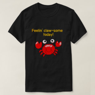 Schattige en grappig krabontwerp voor oceaanliefhe t-shirt
