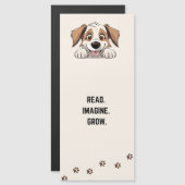 Schattige en Grappig piekend hond Bladwijzer met Q (Voorkant / Achterkant)