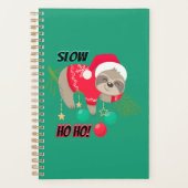 Schattige en Grappig Santa's Sloth Slow Ho Ho Planner (Voorkant)