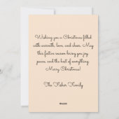 Schattige en grappig Wenskaart Feestdagenkaart (Achterkant)