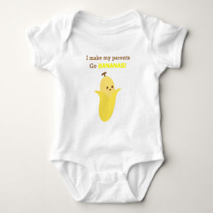 Schattige en grappige banaan, voor baby's romper