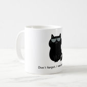 Schattige en grappige kat koffiemok (Voorkant links)
