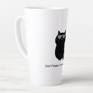 Schattige en grappige kat latte mok
