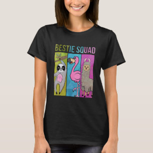 Schattige en grappige luiaard flamingo lama beste t-shirt