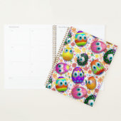 Schattige en grappige Pasen eieren Cartoon Planner (Display)