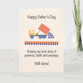 Schattige en Grappige Truckload Vaderdag Feestdagen Kaart