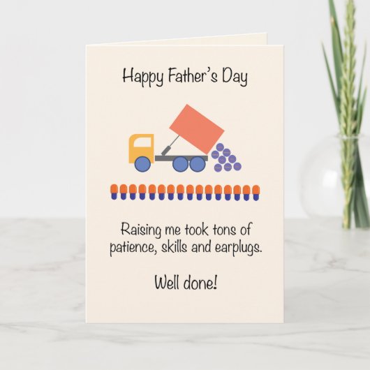 Schattige en Grappige Truckload Vaderdag Feestdagen Kaart (Voorkant)