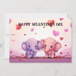 Schattige en grappige Valentijnsdag voor kinderen  Feestdagenkaart