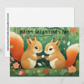 Schattige en grappige Valentijnsdag voor kinderen Feestdagenkaart (Voorkant / Achterkant)