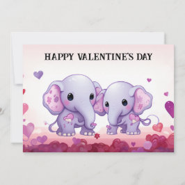 Schattige en grappige Valentijnsdag voor kinderen  Feestdagenkaart