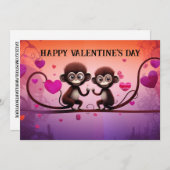 Schattige en grappige Valentijnsdag voor kinderen  Feestdagenkaart (Voorkant / Achterkant)