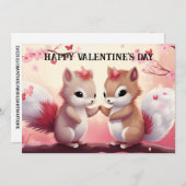 Schattige en grappige Valentijnsdag voor kinderen Feestdagenkaart (Voorkant / Achterkant)