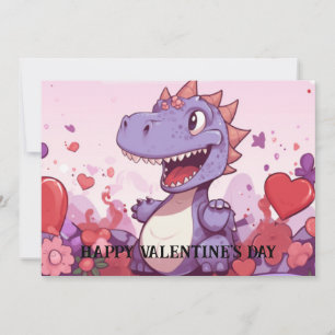 Schattige en grappige Valentijnsdag voor kinderen  Feestdagenkaart