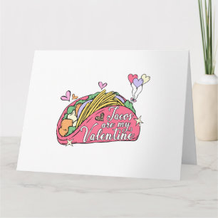 Schattige en grappige Valentijnsdag voor taco lief Kaart