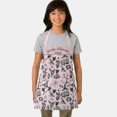 Schattige en griezelig roze Halloween gepersonalis Schort (Insitu)