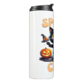 Schattige en griezelig zwart cat Classic T-Shirt Thermosbeker (Gedraaid links)