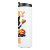 Schattige en griezelig zwart cat Classic T-Shirt Thermosbeker (Geroteerd rechts)