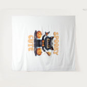 Schattige en griezelig zwart cat Classic T-Shirt Wandkleed (Voorkant (horizontaal))