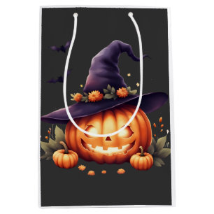 Schattige en griezelige Halloween – Pompoen Medium Cadeauzakje