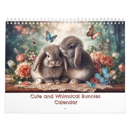Schattige en grillige konijnen kalender (Hoes)
