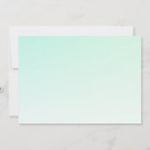 Schattige en Happy Blue-Green Jellyfish Baby showe Save The Date (Achterkant)