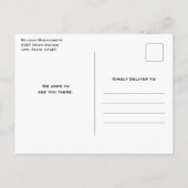 Schattige en Happy Blue-Green Jellyfish Verjaardag Uitnodiging Briefkaart (Achterkant)