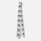 Schattige en kleurrijk Boston Terrier Stropdas (Voorkant)