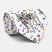 Schattige en kleurrijk Boston Terrier Stropdas (Opgerold)