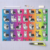 Schattige en kleurrijk Corgi Tissue Paper Tissuepapier (Craft)