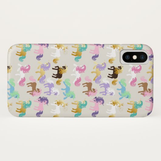Schattige en kleurrijk eenhoornpatroon Case-Mate iPhone case (Achterkant (horizontaal))