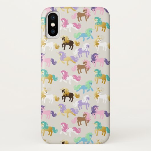 Schattige en kleurrijk eenhoornpatroon Case-Mate iPhone case (Achterkant)