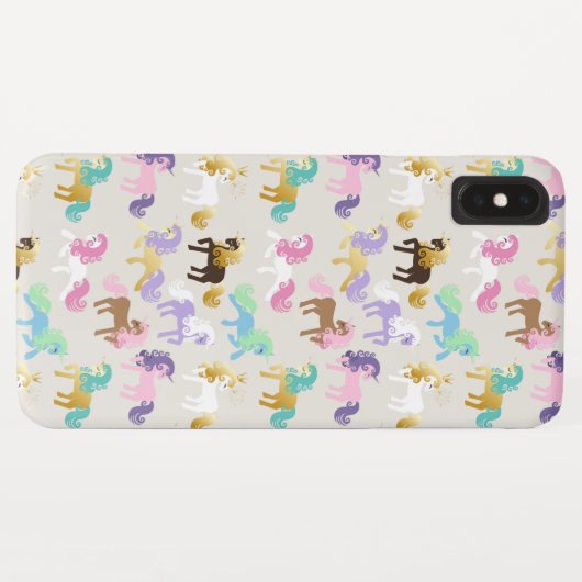 Schattige en kleurrijk eenhoornpatroon Case-Mate iPhone case (Achterkant (horizontaal))