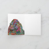 Schattige en Kleurrijk Engels Setter Wenskaart Bedankkaart (Binnen)