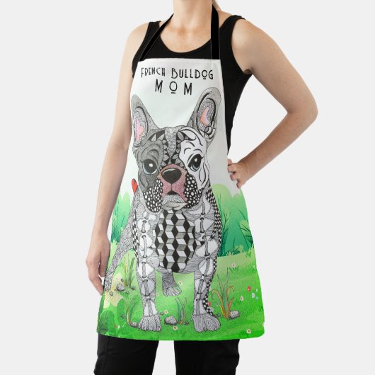 Schattige en kleurrijk Frans Bulldog Schort (Insitu)